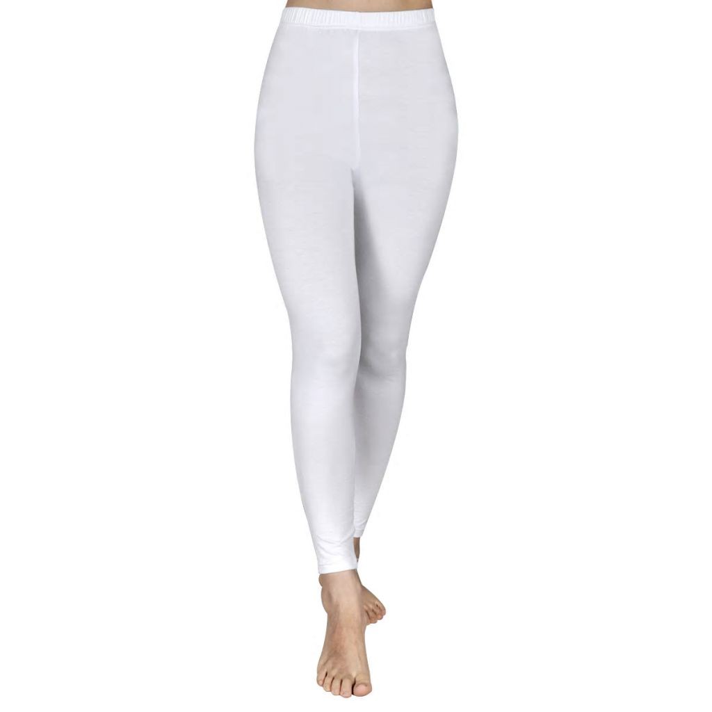 2 pcs Girls Leggings 110/116 White